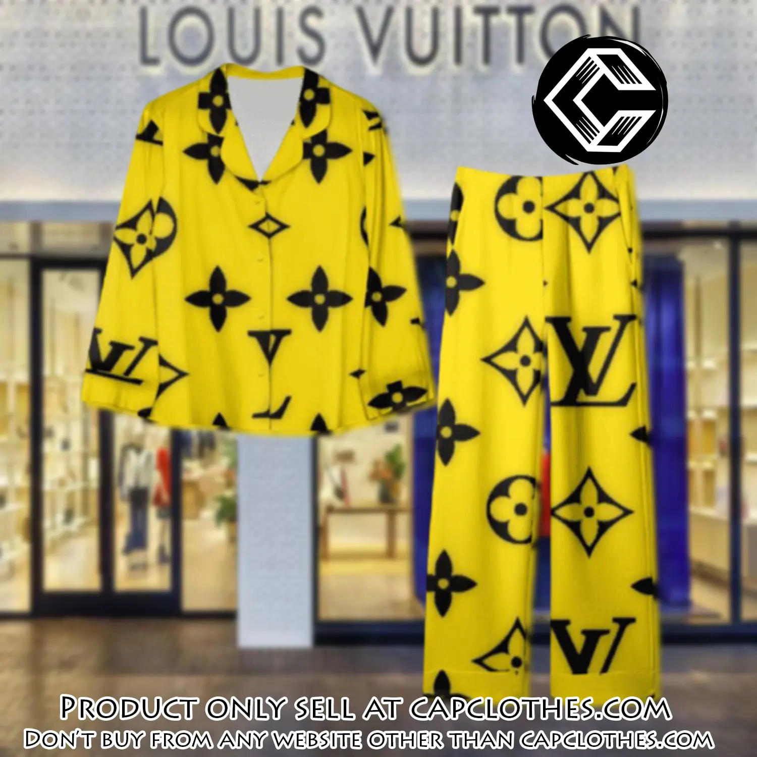 Trending luxury lv satin pajama set pjs1107 cc1733756